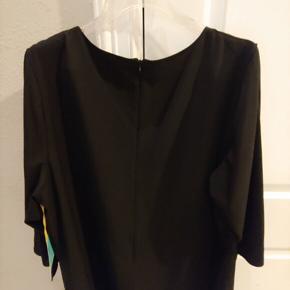 CeCe Nordstroms Women's Black Shift Dress Plus Size 22W 3/4 Sleeve NWT - Picture 6 of 7